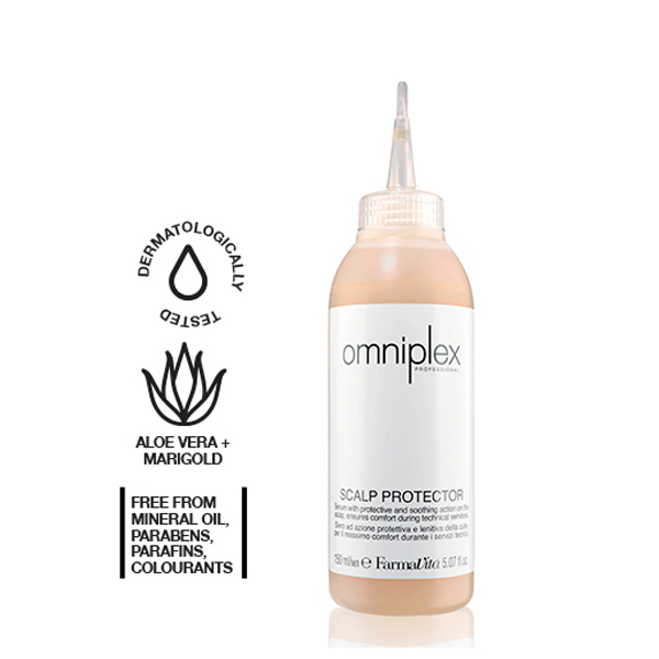 Suero de acción protectora y calmante del cuero cabelludo, que asegura la comodidad durante los serv  OMNIPLEX Aceite Protector SCALP 150ml19.05