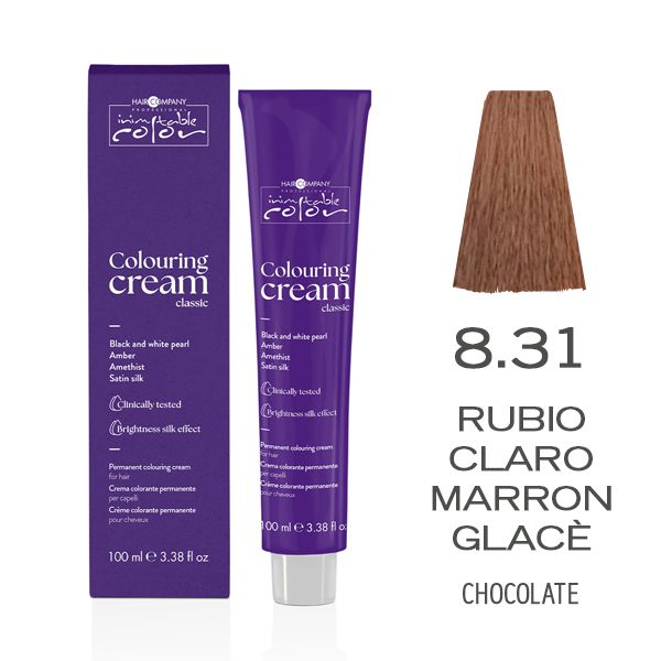   HC. COLOR CREAM 8.31  MARRON GLACE' LIGHT BLOND 100 ml10.06