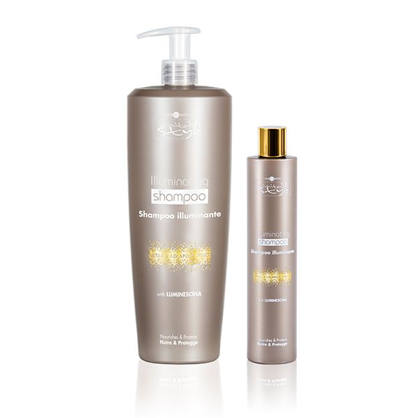 Champú que produce un aspecto nacarado. Luminescine de la fórmula aporta brillo y lustre al cabello   HC. STYLING ILLUMINATING SHAMPOO 250 ml12.60