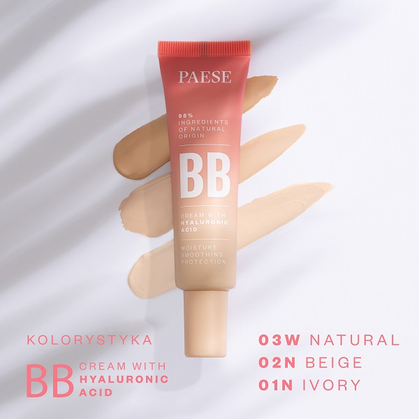Face PAESE Foundations BB Cream with hyaluronic acid 03W NATURAL
