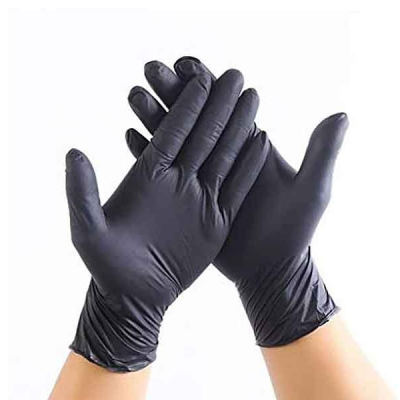 Utillaje CAJA 20 GUANTES LATEX NEGROS T/S