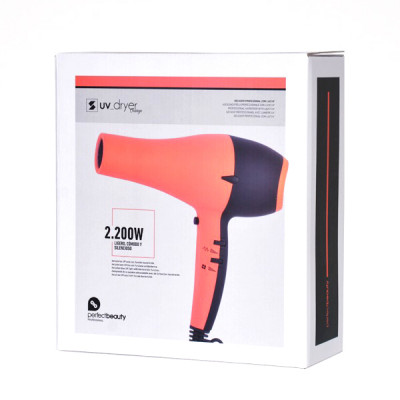 Secadores SECADOR PROF. C/ LUZ ULTRAVIOLETA UV DRYER NARANJA