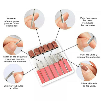 Utillaje ACCESORIOS BROCAS TORNO DE UÑAS (Caja Grande)