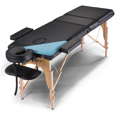 Camillas BLACK PORTABLE ALUMINIUM MASSAGE TABLE (Camilla portátil)