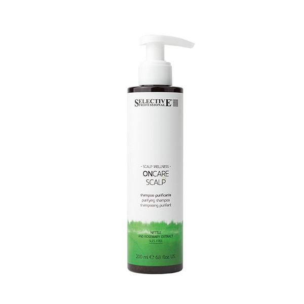 Ideal para el cuero cabelludo que sufre de caspa grasa y seca, SLES-SLS FREE. Reequilibra la renovac  ONCARE SCALP PURIFYING SHAMPOO 200 ml16.55